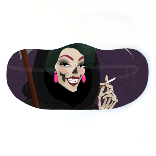 Death in Drag - face cover mask by The Queer Store
