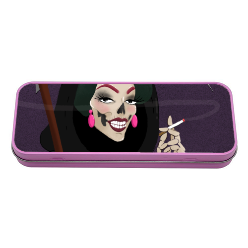 Death in Drag - tin pencil case by The Queer Store