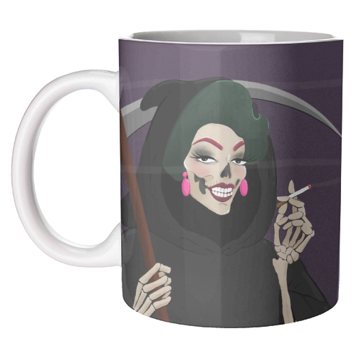 Death in Drag - unique mug by The Queer Store