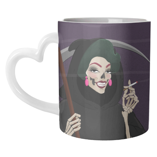 Death in Drag - unique mug by The Queer Store