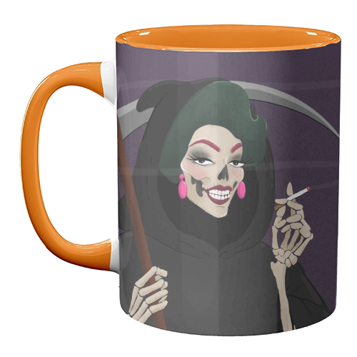 Death in Drag - unique mug by The Queer Store