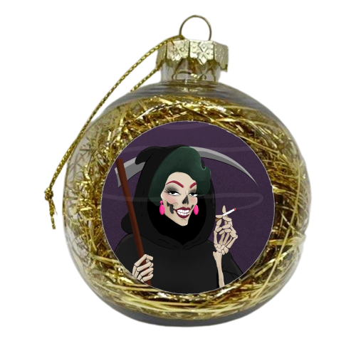 Death in Drag - xmas bauble by The Queer Store