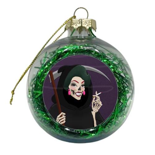 Death in Drag - xmas bauble by The Queer Store
