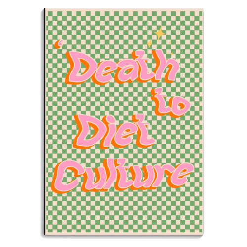 Death to Diet Culture - personalised A4, A5, A6 notebook by Pink and Pip