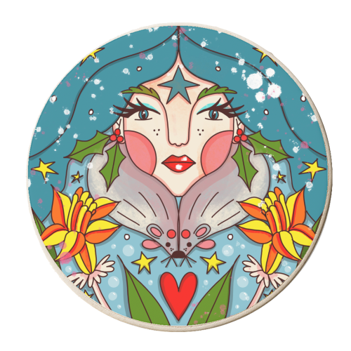 DECEMBER'S CHILD - personalised beer coaster by Nichola Cowdery