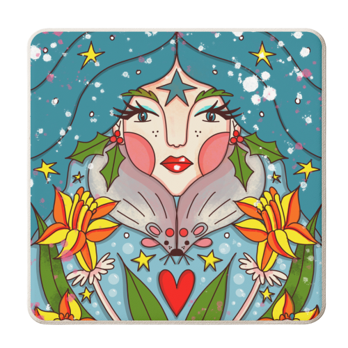 DECEMBER'S CHILD - personalised beer coaster by Nichola Cowdery