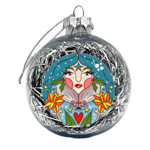 DECEMBER'S CHILD - xmas bauble by Nichola Cowdery
