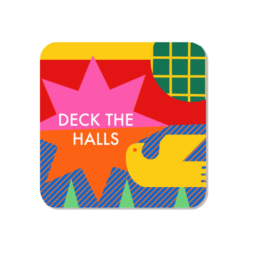Deck the Halls Geometric Christmas Design - Magnet by AbiGoLucky