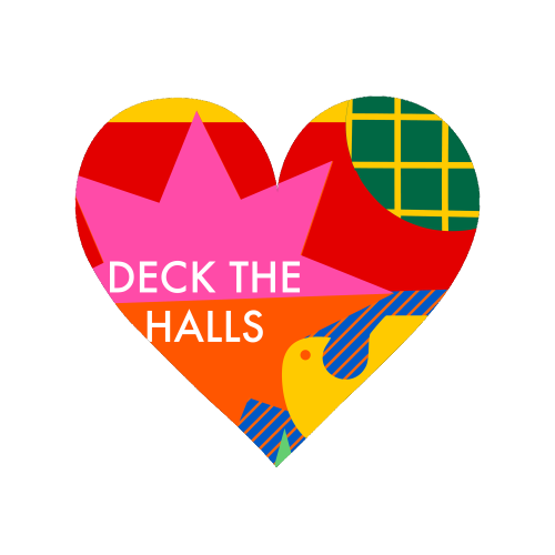 Deck the Halls Geometric Christmas Design - Magnet by AbiGoLucky