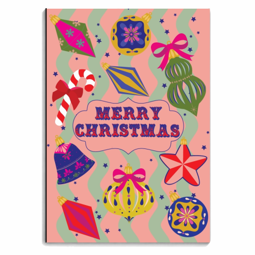 Deck The Halls - personalised A4, A5, A6 notebook by Luxe and Loco