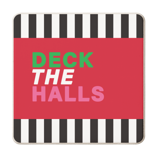 Deck the halls - personalised beer coaster by The Boy and the Bear