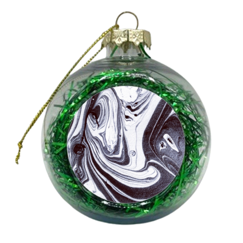 Deep Marble - xmas bauble by Paige Cavill