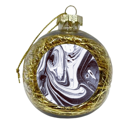 Deep Marble - xmas bauble by Paige Cavill