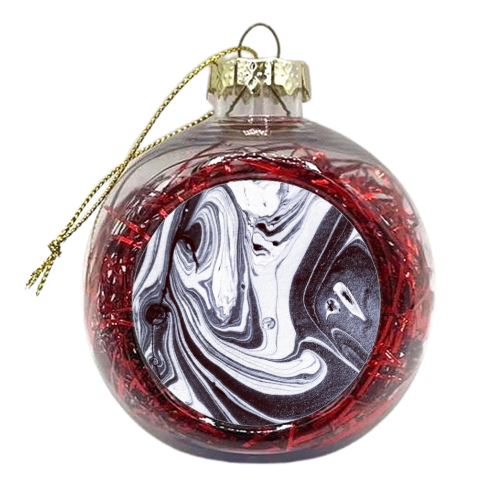 Deep Marble - xmas bauble by Paige Cavill