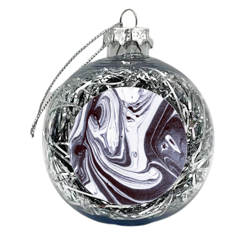 Deep Marble - xmas bauble by Paige Cavill
