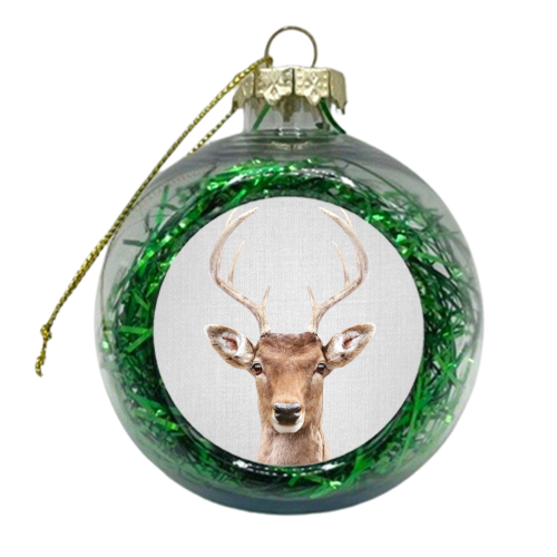 Deer 2 - Colorful - xmas bauble by Gal Design
