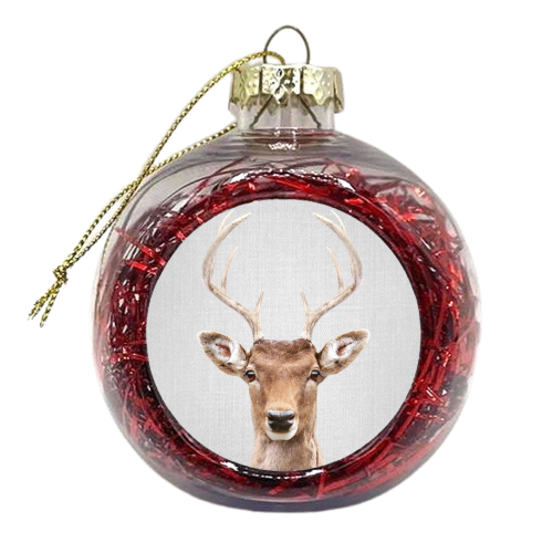 Deer 2 - Colorful - xmas bauble by Gal Design