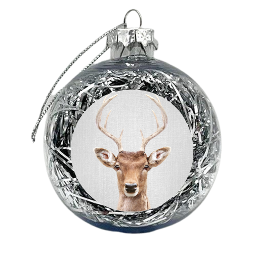 Deer 2 - Colorful - xmas bauble by Gal Design