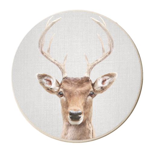 Deer 2 - Colorful - personalised beer coaster by Gal Design