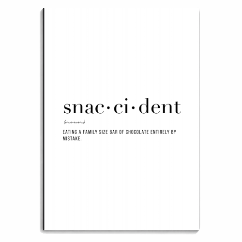 Definition Snaccident - personalised A4, A5, A6 notebook by Toni Scott