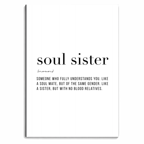 Definition Soul Sister - personalised A4, A5, A6 notebook by Toni Scott