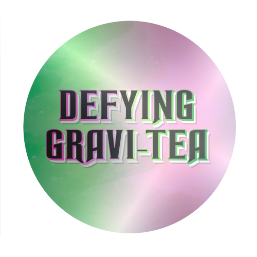 DEFYING GRAVI-TEA - Circle Sticker by Lilly Rose