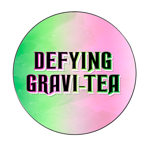 DEFYING GRAVI-TEA - Circle Sticker by Lilly Rose