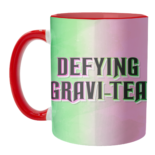 DEFYING GRAVI-TEA - unique mug by Lilly Rose