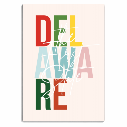 Delaware "The First State" Color State - personalised A4, A5, A6 notebook by Toni Scott