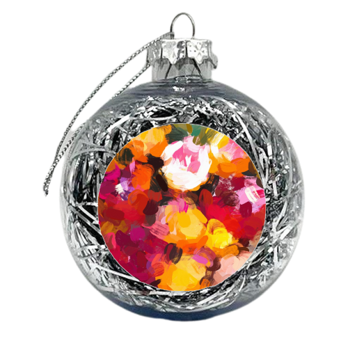Delicious Floral - xmas bauble by Uma Prabhakar Gokhale