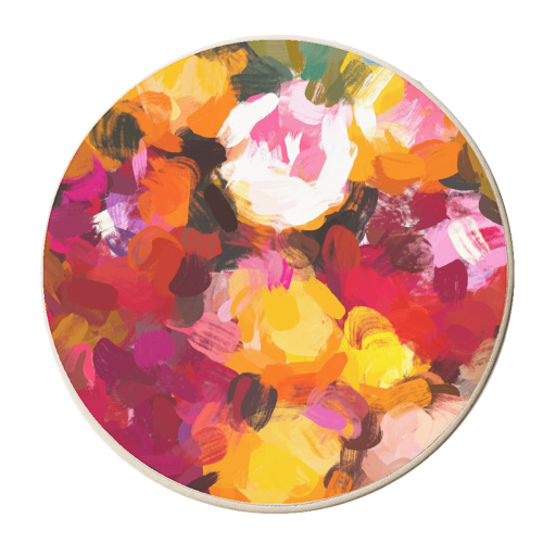 Delicious Floral - personalised beer coaster by Uma Prabhakar Gokhale