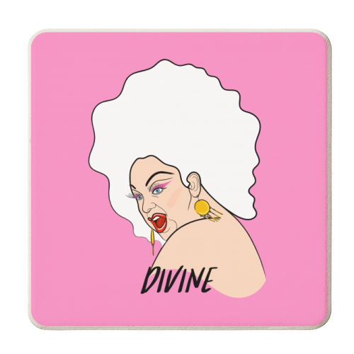 Deliciously Divine - personalised beer coaster by Adam Regester