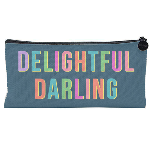 Delightful Darling - flat pencil case by Nida Designs