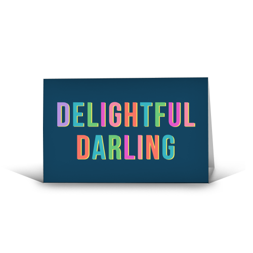 Delightful Darling - funny greeting card by Nida Designs