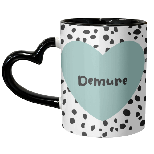 Demure - unique mug by Rock and Rose Creative