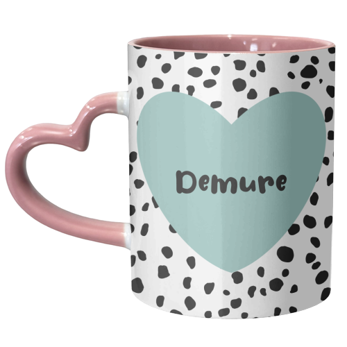 Demure - unique mug by Rock and Rose Creative