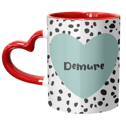 Demure - unique mug by Rock and Rose Creative