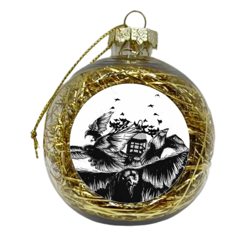 Departure - xmas bauble by Sam Mayle