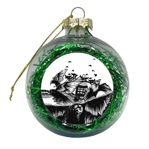 Departure - xmas bauble by Sam Mayle