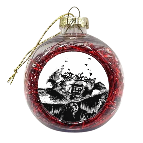 Departure - xmas bauble by Sam Mayle