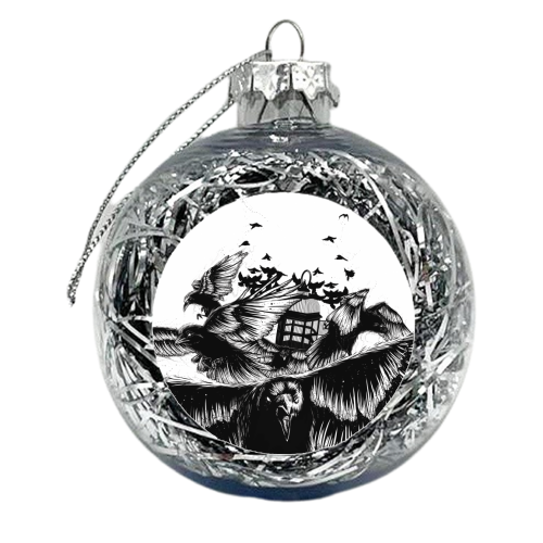 Departure - xmas bauble by Sam Mayle