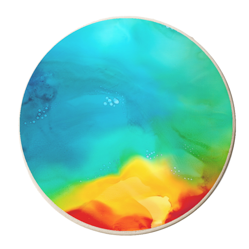 Depth - personalised beer coaster by karen horn