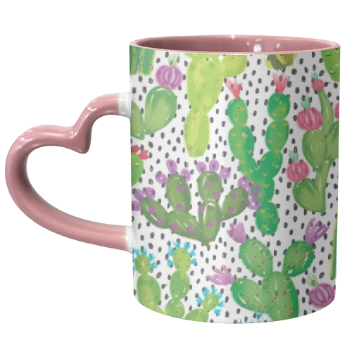 Desert Cactus - unique mug by Colour Pop Prints