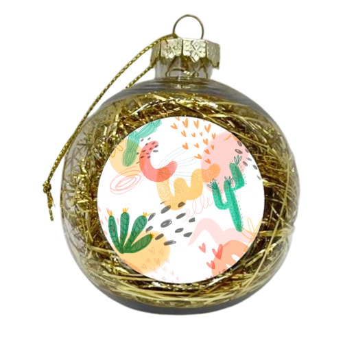 Desert Dreams - xmas bauble by Nicola Scott