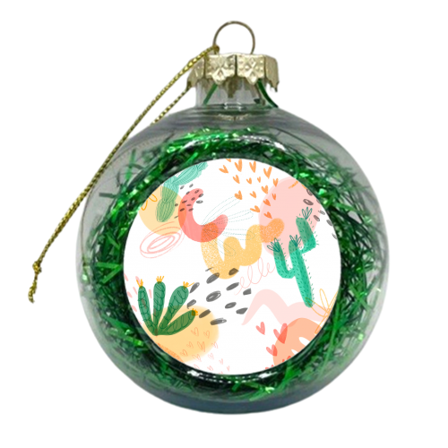 Desert Dreams - xmas bauble by Nicola Scott