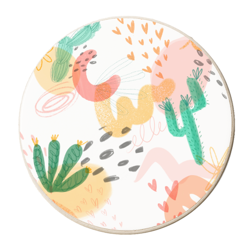 Desert Dreams - personalised beer coaster by Nicola Scott