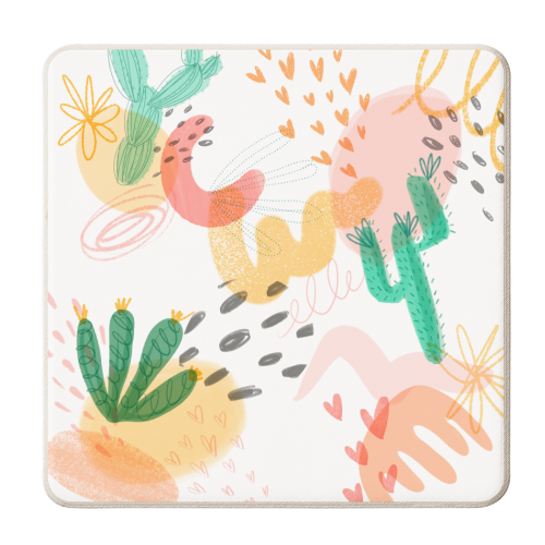 Desert Dreams - personalised beer coaster by Nicola Scott