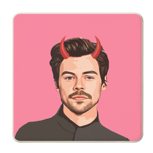 Devilish Harry - personalised beer coaster by DOLLY WOLFE