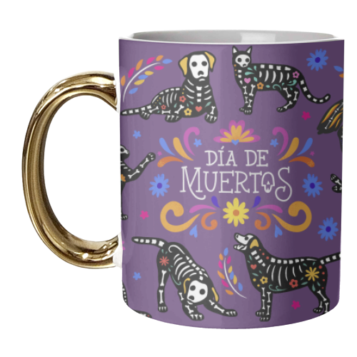 Dia De Muertos - Spirit Animals - unique mug by Lilly Rose