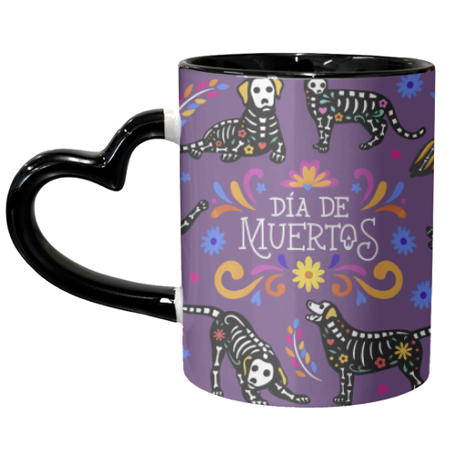 Dia De Muertos - Spirit Animals - unique mug by Lilly Rose